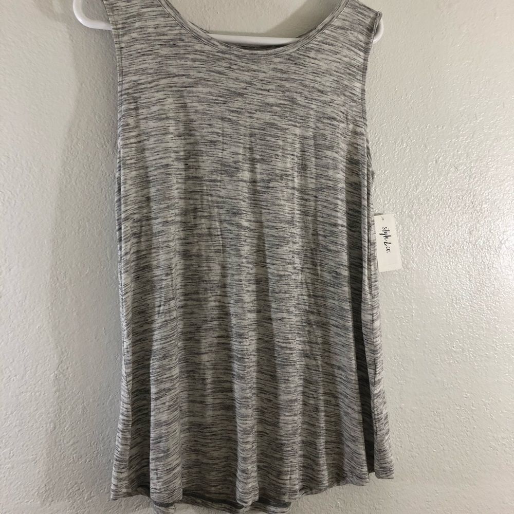 Style & Co  Heather Sleeveless Tank Stretch M